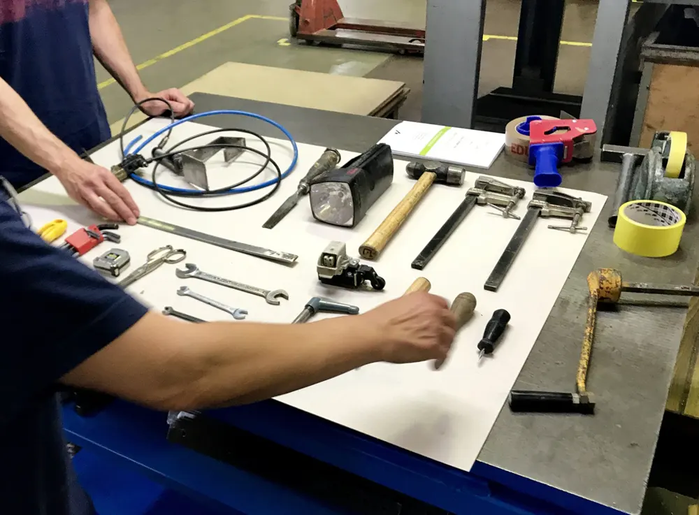 Formación 5s panel herramientas